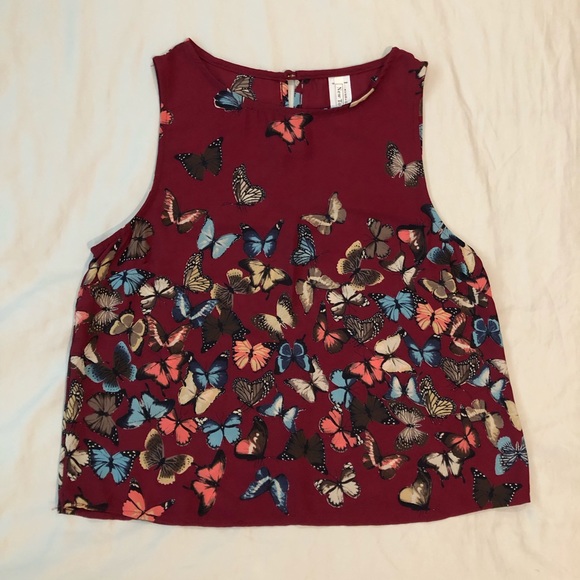 Sleeveless Butterfly Blouse - Picture 1 of 1